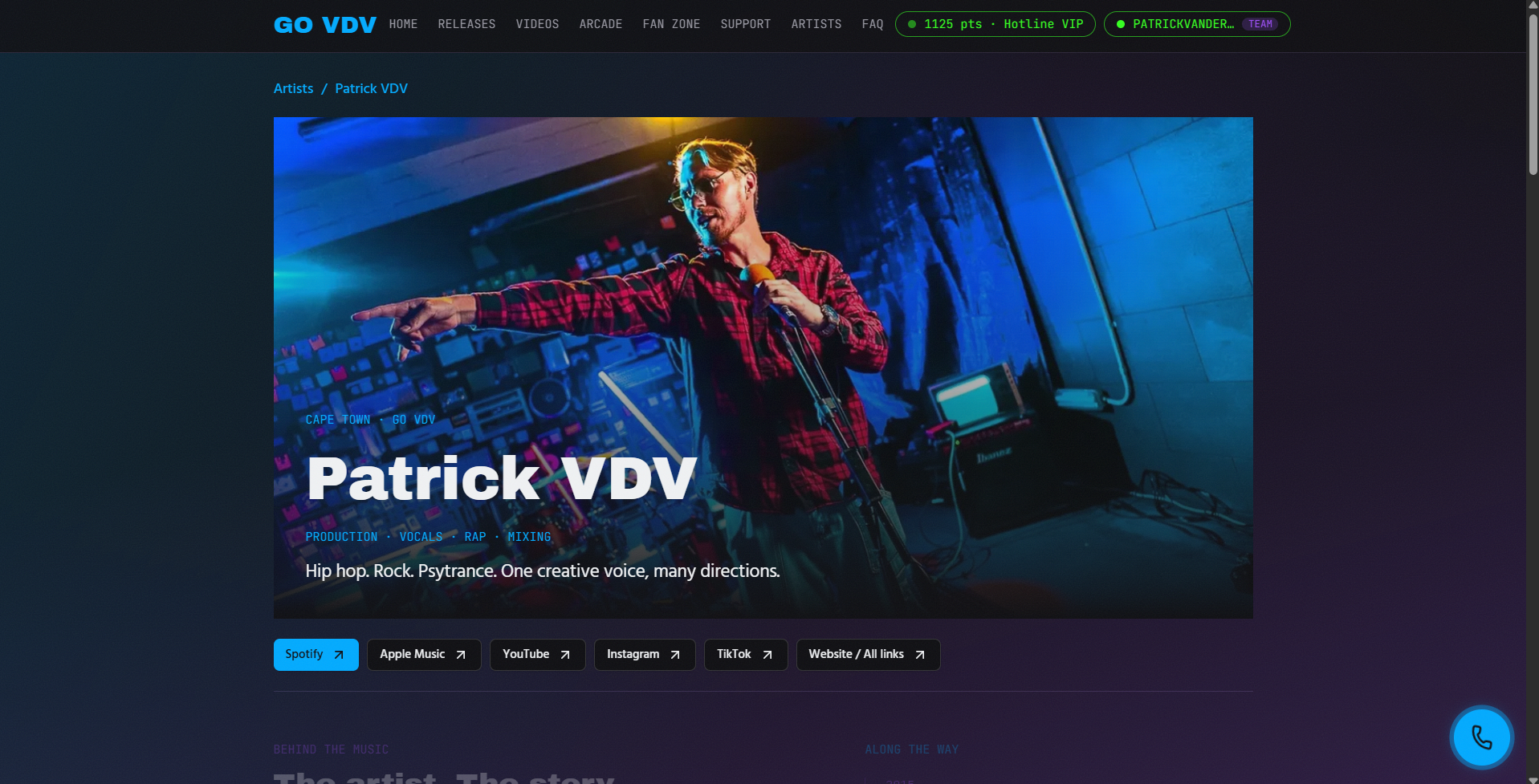 GO VDV — Artist page — links, story and discography